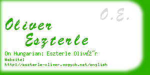 oliver eszterle business card